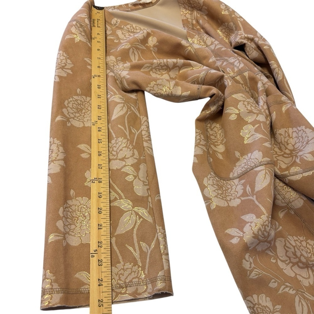 Solitaire Faux Suede Floral Open Duster Cardigan Women’s Size Large - Picture 11 of 13